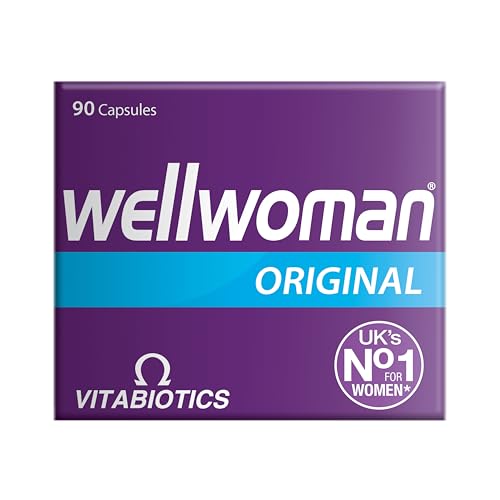 Wellwoman Original Caps product shot with bottle and cap
