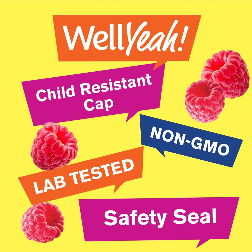 WellYeah Biotin 10000 mcg Gummies Berry nutrition label