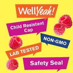WellYeah Biotin 10000 mcg Gummies Berry nutrition label