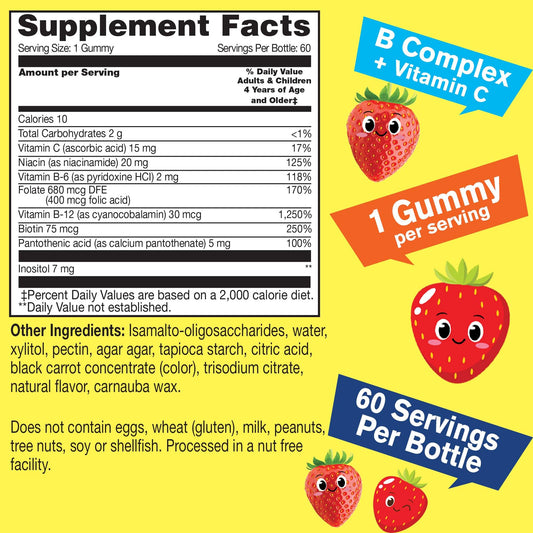 Two-pack WellYeah Kids B Complex Gummies with strawberry flavor