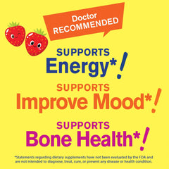Vitamin B12 gummies supporting energy and metabolism for kids