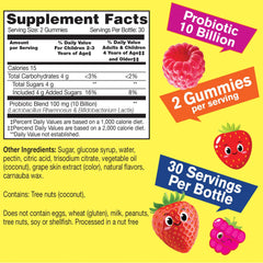 WellYeah Kids Probiotics Berry Gummies bottle top view