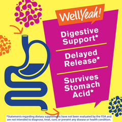 WellYeah Kids Probiotics Berry Gummies label close-up