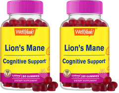 Front packaging of WellYeah Lions Mane Gummies Berry Flavor (2-pack)