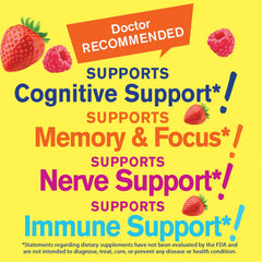 Serving information showing 2000mg per serving of Lions Mane Gummies