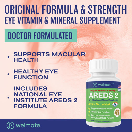 Two mini AREDS 2 softgels representing daily dosage