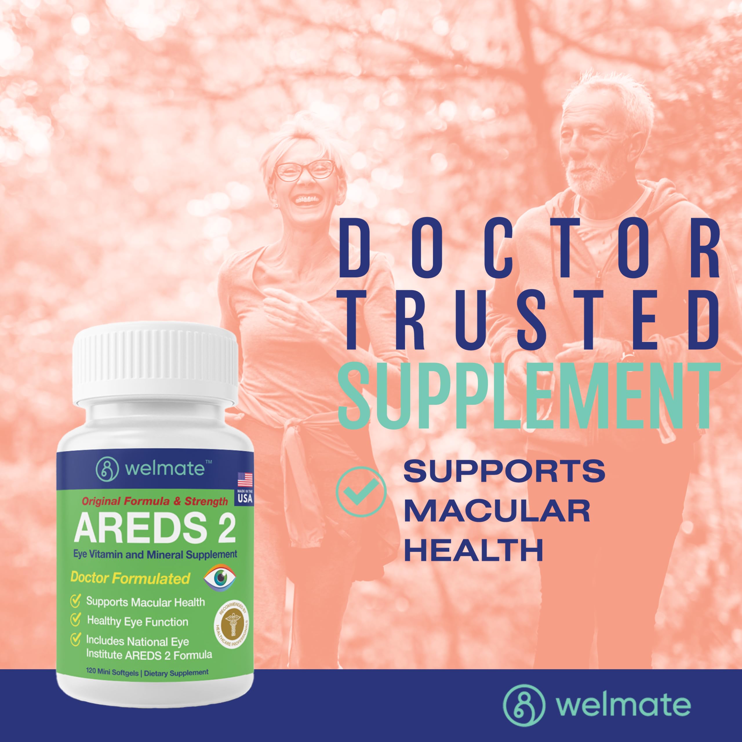 Ingredients: Vitamin C, Vitamin E, Zinc, Copper, Lutein, Zeaxanthin