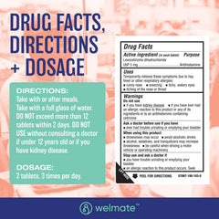 WELMATE levocetirizine 5mg tablets displayed non-drowsy relief for sneezing and itchy eyes