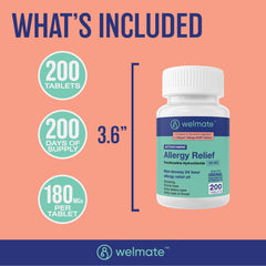 WELMATE trusted OTC brand banner conveying affordable allergy relief.
