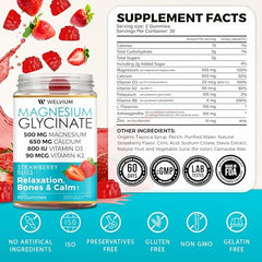 Bone support gummies with Vitamin D3, K2, and Calcium on label