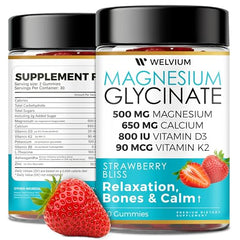 Spanish language variant copy on magnesium glycinate gummies