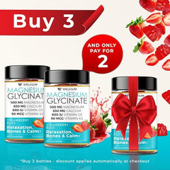 Strawberry Bliss flavor magnesium glycinate gummies