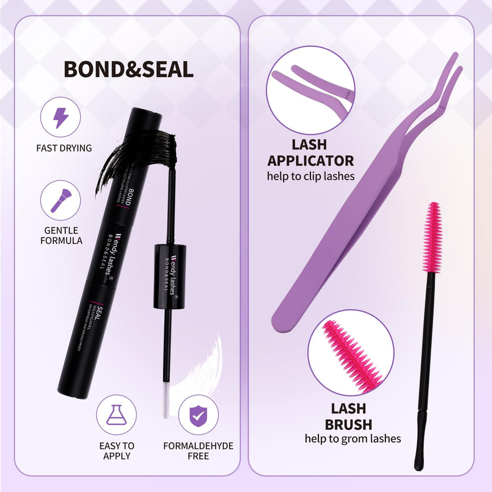Wendy Lashes basf fiber clusters are soft and lightweight.