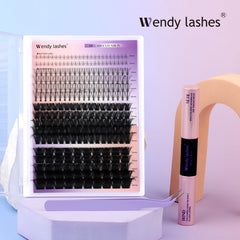 Wendy Lashes DIY kit precision tweezers for accurate placement.
