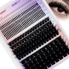 Wendy Lashes DIY lash clusters offer mega thick D curl for dramatic daytime or evening looks.
