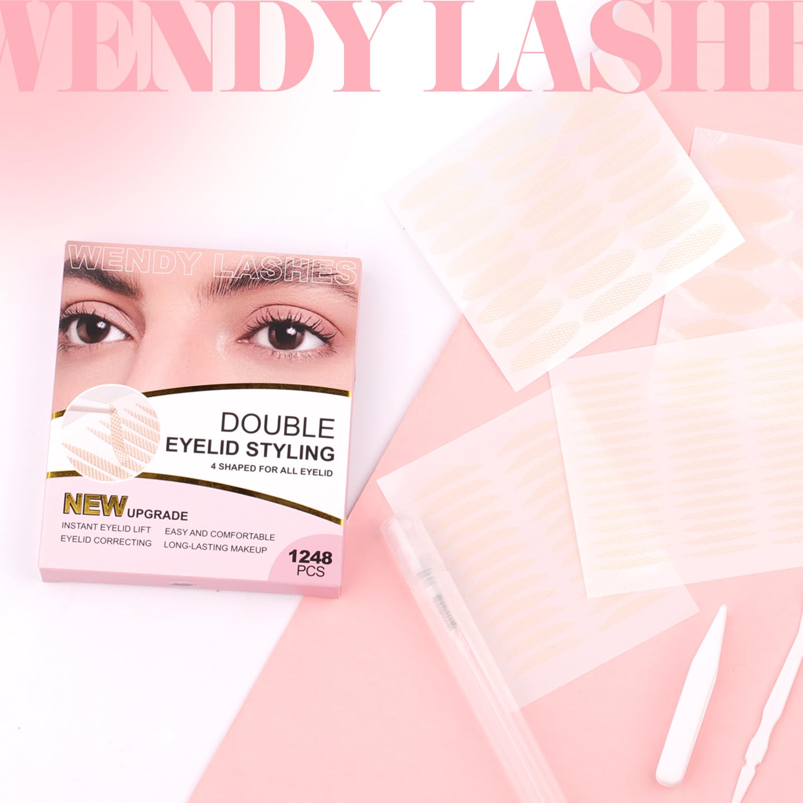 Wendy Lashes easy-apply design enables quick eye lift without fuss.
