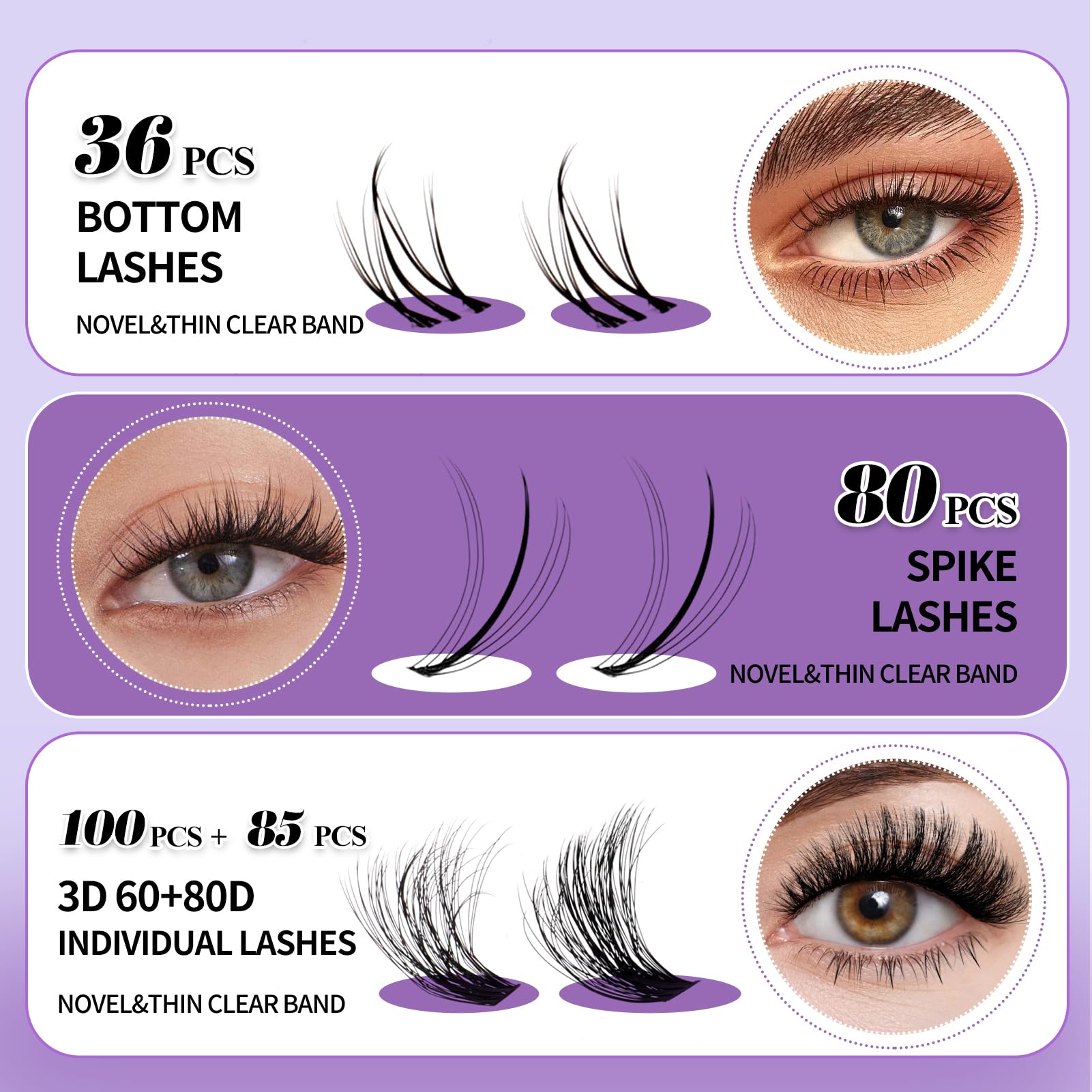 Wendy Lashes fluffy wispy lashes with soft tips blend naturally