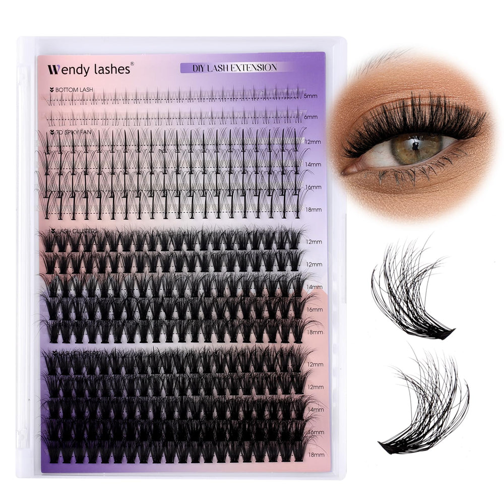 Wendy Lashes lash clusters 12–18mm variety for natural to dramatic looks