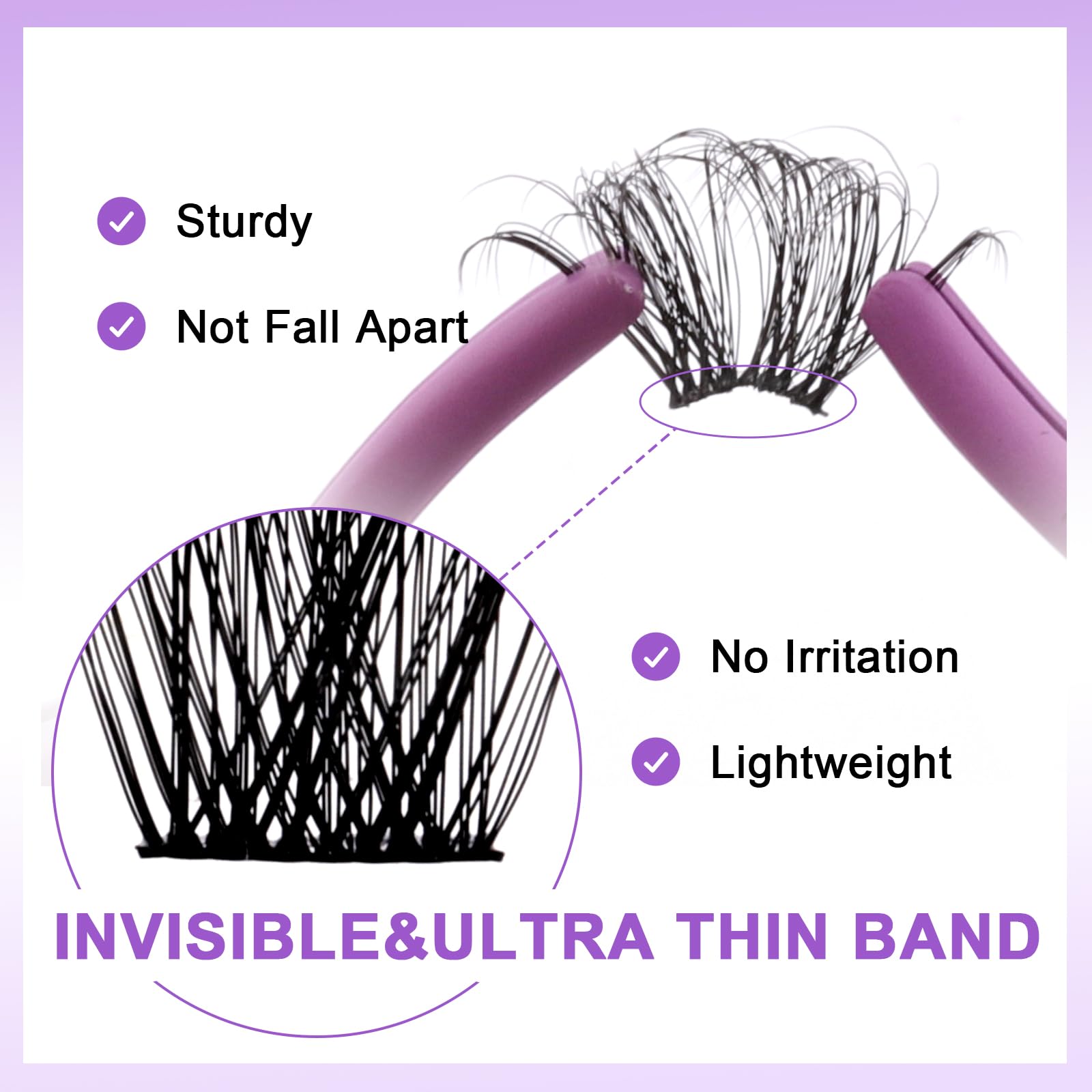 Wendy Lashes lightweight velvet fibers create a natural, soft look.
