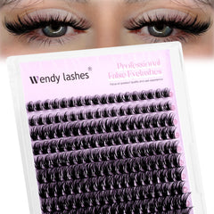 Wendy Lashes Manga Spiky Clusters with 60D density for dramatic anime eyes.