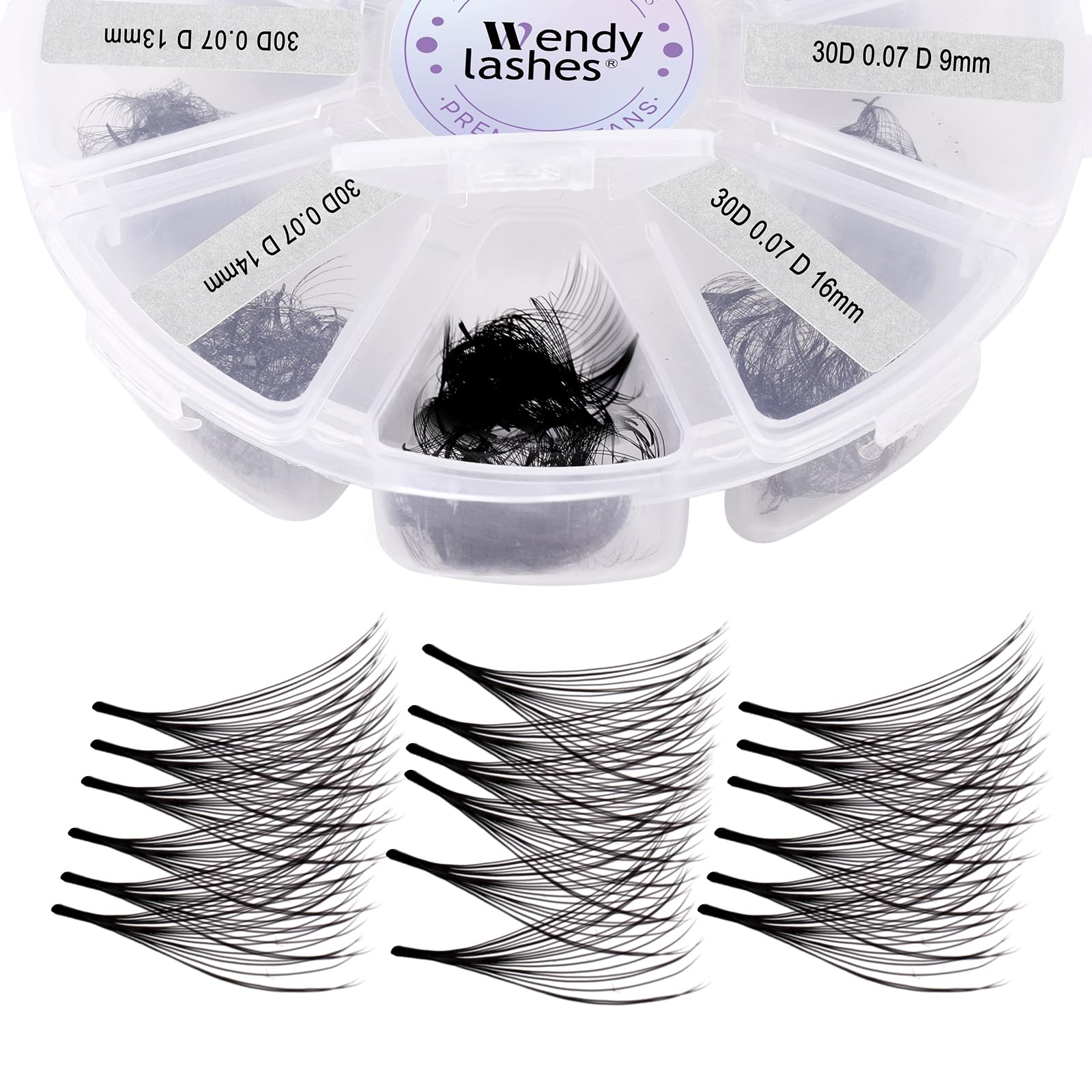 Wendy Lashes Premade Fans bulk-pack for salon-volume and efficiency