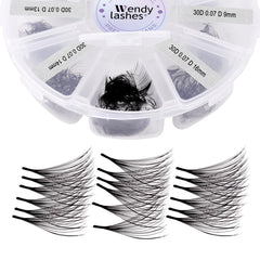Wendy Lashes Premade Fans bulk-pack for salon-volume and efficiency