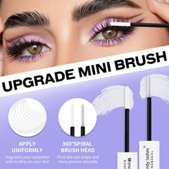 WENDY LASHES skin-friendly-glue minimizes irritation during wear