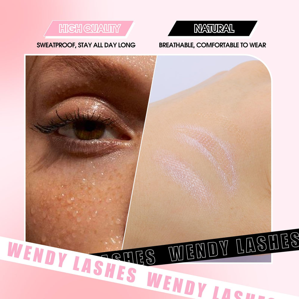 Wendy Lashes skin-friendly material tape minimizes irritation and feels comfortable.