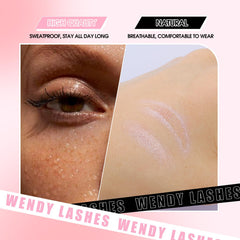 Wendy Lashes skin-friendly material tape minimizes irritation and feels comfortable.