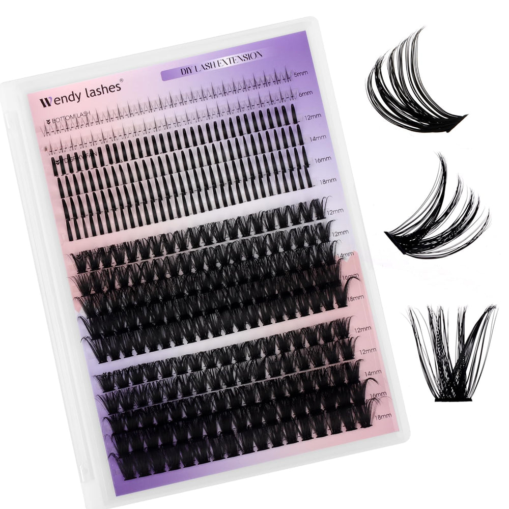 Wendy Lashes spikes bottom clusters deliver dramatic volume for bold evening looks.
