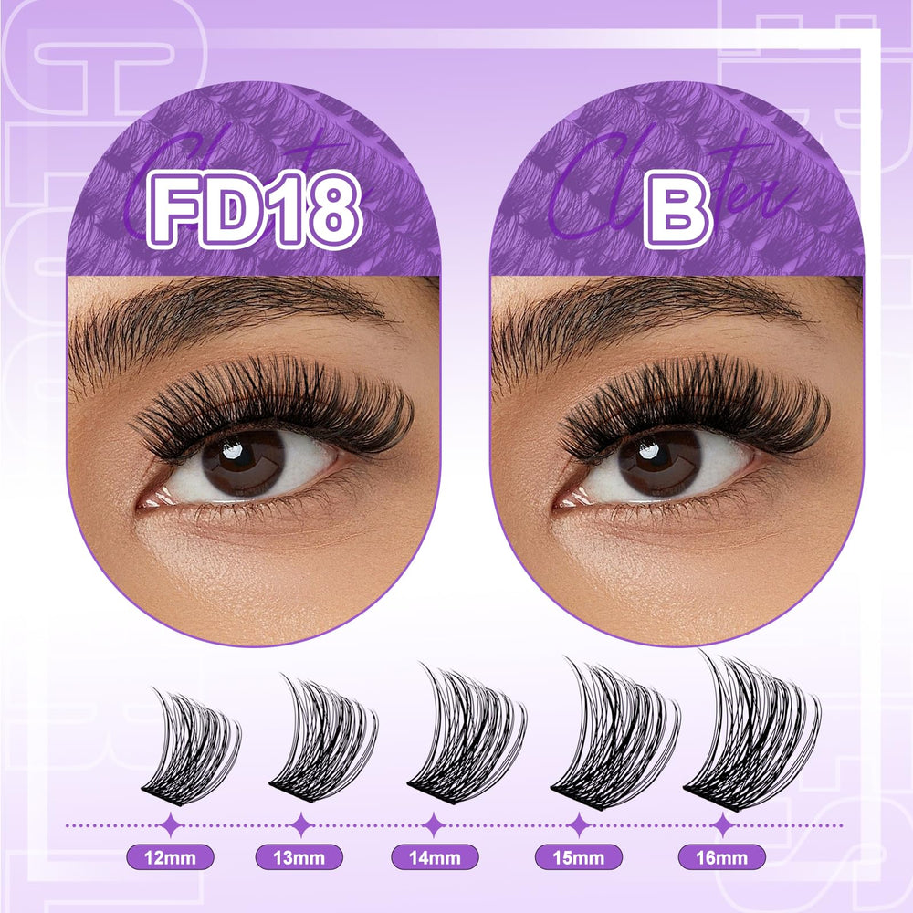 Wendy Lashes strong roots cluster lashes emphasize durability and neat application.