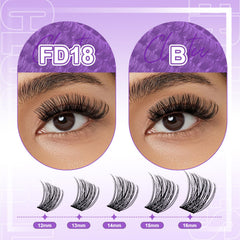 Wendy Lashes strong roots cluster lashes emphasize durability and neat application.