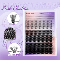 Wendy Lashes upper and lower clusters for fuller, balanced eyes