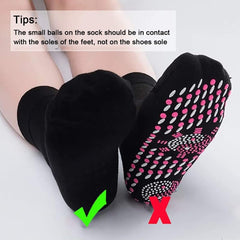 Winter sports scene with WenFeng Tourmaline socks and anti-slip feature