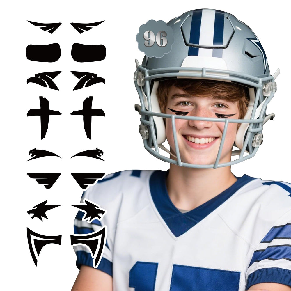 WENTIYA eye black tattoo under-eye application offers quick, mess-free sport styling.