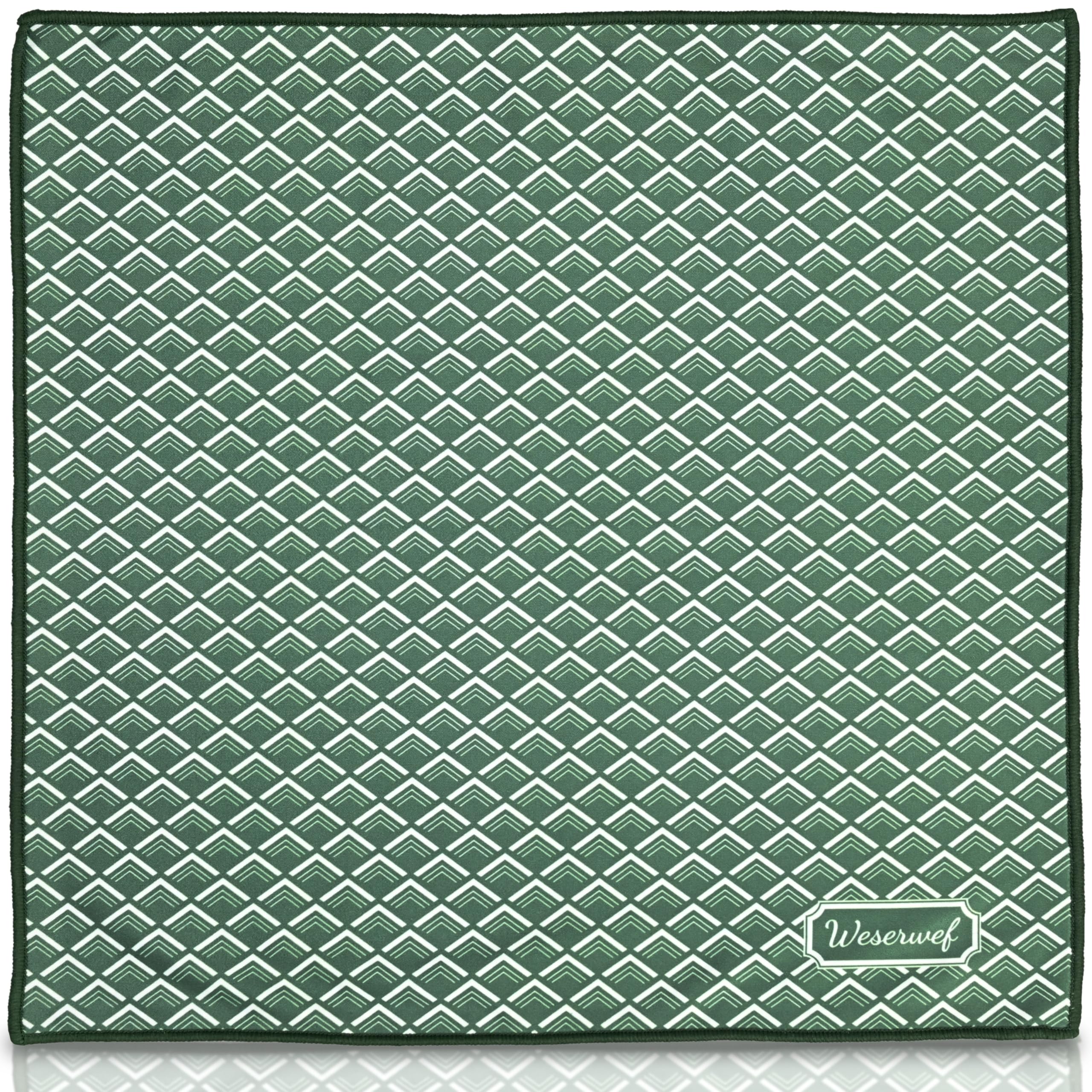 Flat lay image of Weserwef microfiber cleaning cloth 12x12 inches