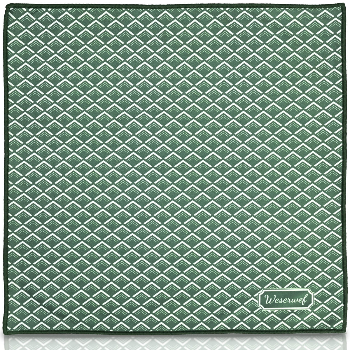Flat lay image of Weserwef microfiber cleaning cloth 12x12 inches