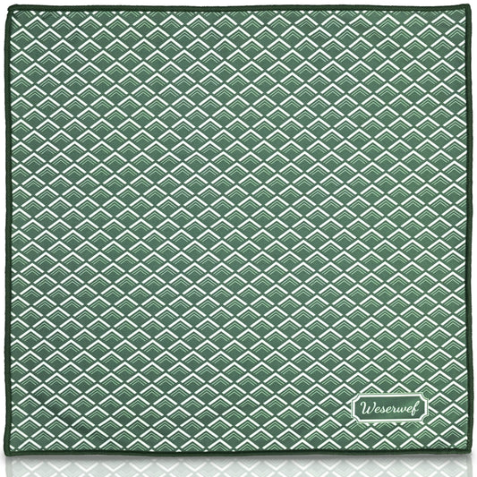 Flat lay image of Weserwef microfiber cleaning cloth 12x12 inches