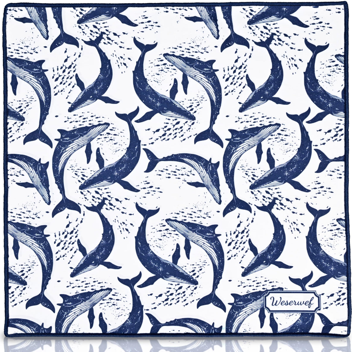 WESERWEF microfiber cleaning cloth with Whale design (Whales)