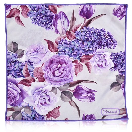 Weserwef microfiber cleaning cloth for eyeglasses in rose and lilac – 12x12 inches