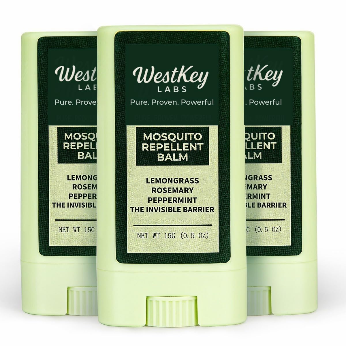 WestKey Labs Mosquito Repellent Balm Stick pack provides portable outdoor protection.