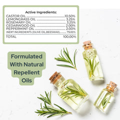 WestKey Labs natural blend highlights cedarwood and lemongrass for gentle, plant-based protection.