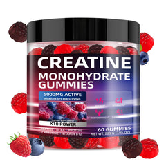 WEVYHFS SPORTS Creatine Monohydrate Gummies bottle on white background