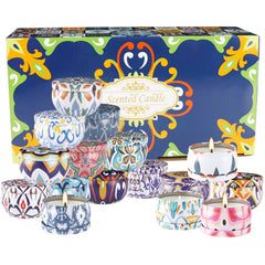 Gift-ready scented candle set in stylish packaging