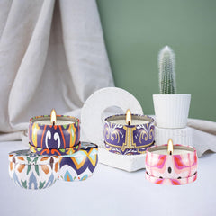 Travel tin candles suitable for home decor and storage