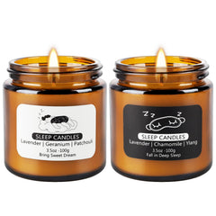Sweet Dream candle with lavender, geranium and patchouli