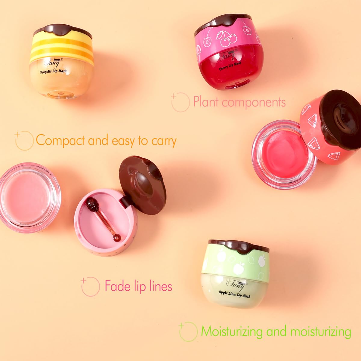 WFWJ Bee Lip Balm Honey Pot packaging highlighting compact design