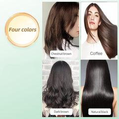 WFWJ Coffee Bubble Hair Dye final color looks natural and vibrant