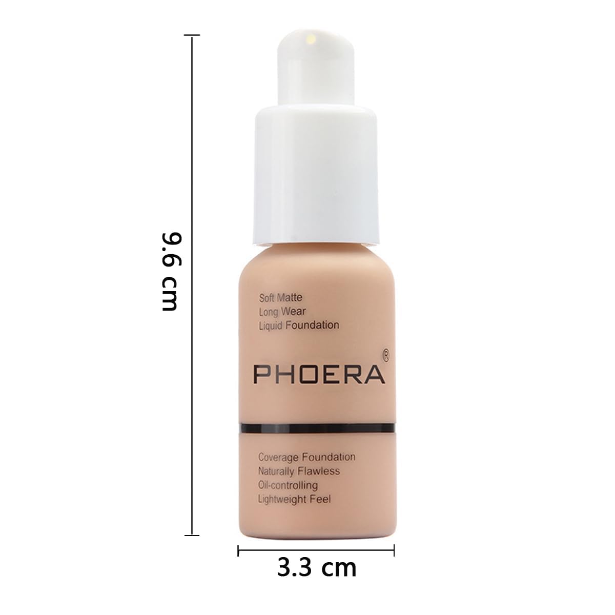 WFWJ PHOERA waterproof finish bottle image suggests lasting wear through day
