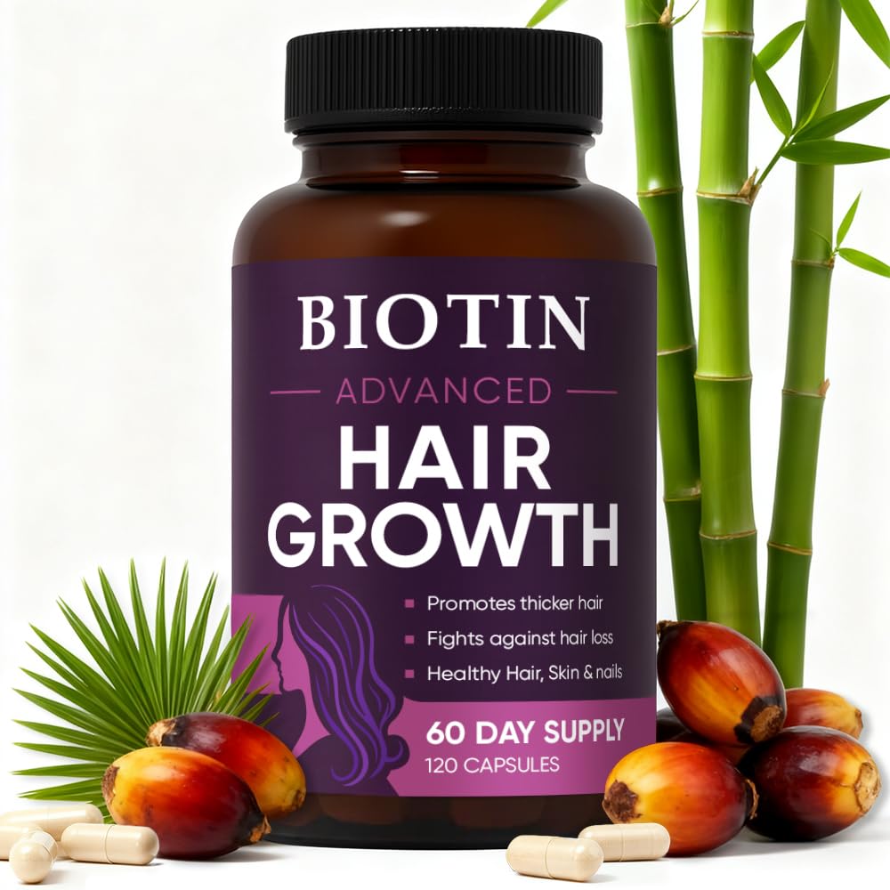 WGYPEU Hair Growth Vitamins bottle front view